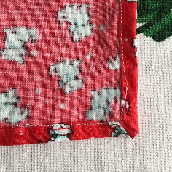 Handmade Retro Style Scottie Dog Holiday Napkins, Set of 2 - Picture 13 of 14